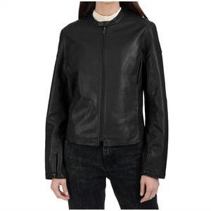 NEW LEE leather jacket in black